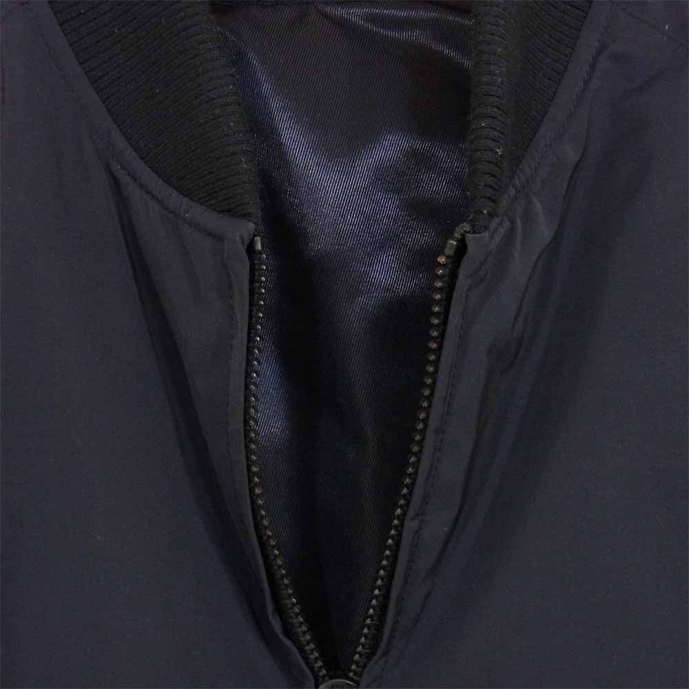 nano universe ナノユニバース × 西川ダウン reversible MA-1 JKT リバーシブル ミリタリー ジャケット ダークネイビー系 M【中古】