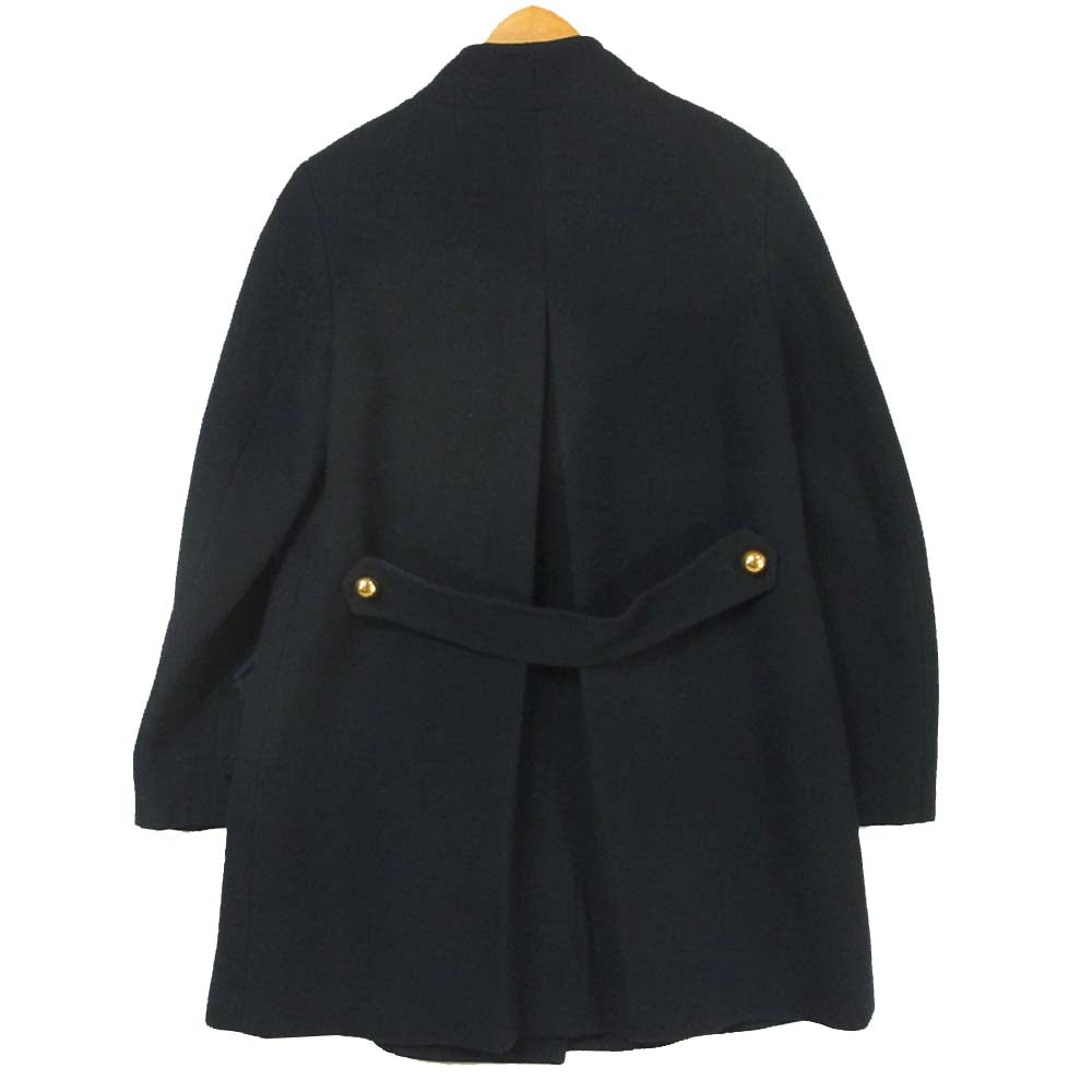 3.1フィリップリム スタッズニット ロング ノーカラー コート 中国製 ダークネイビー系【中古】