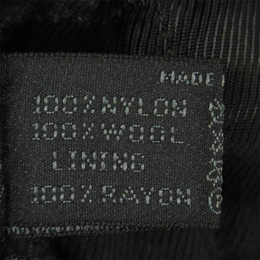 PRADA プラダ 裏キルティング リブニット ナイロン ジップ ブルゾン イタリア製 ブラック系 L【中古】