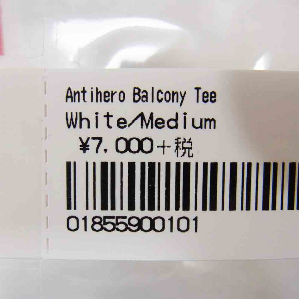 Supreme シュプリーム 20AW Antihero アンタイヒーロー Balcony Tee バルコニー プリント Tシャツ ホワイト系 M【新古品】【未使用】【中古】