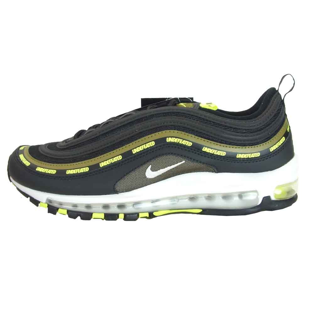 NIKE ナイキ DC4830-001 UNDEFEATED アンディフィーテッド AIR MAX 97 エアマックス Black Volt ブラック系 US9.5【新古品】【未使用】【中古】