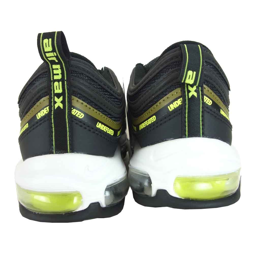 NIKE ナイキ DC4830-001 UNDEFEATED アンディフィーテッド AIR MAX 97 エアマックス Black Volt ブラック系 US9.5【新古品】【未使用】【中古】