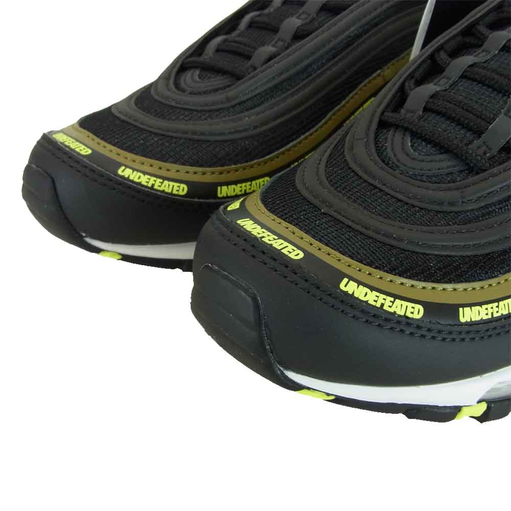 NIKE ナイキ DC4830-001 UNDEFEATED アンディフィーテッド AIR MAX 97 エアマックス Black Volt ブラック系 US9.5【新古品】【未使用】【中古】