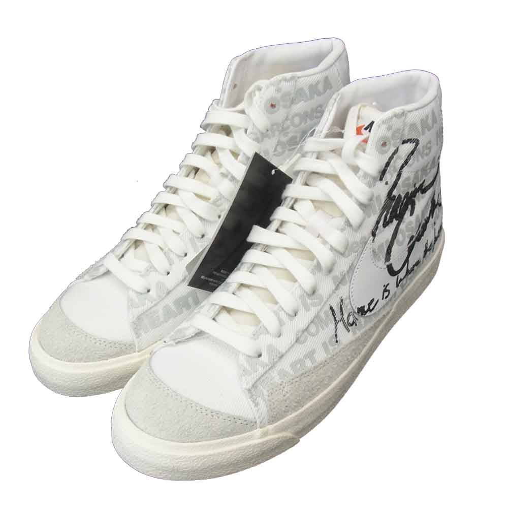 NIKE ナイキ DA5383-100 COMME des GARCONS HOMME PLUS  Naomi Osaka BLAZER MID 77 コムデギャルソンオムプリュス ブレーザー ミッド ホワイト系 US10【新古品】【未使用】【中古】