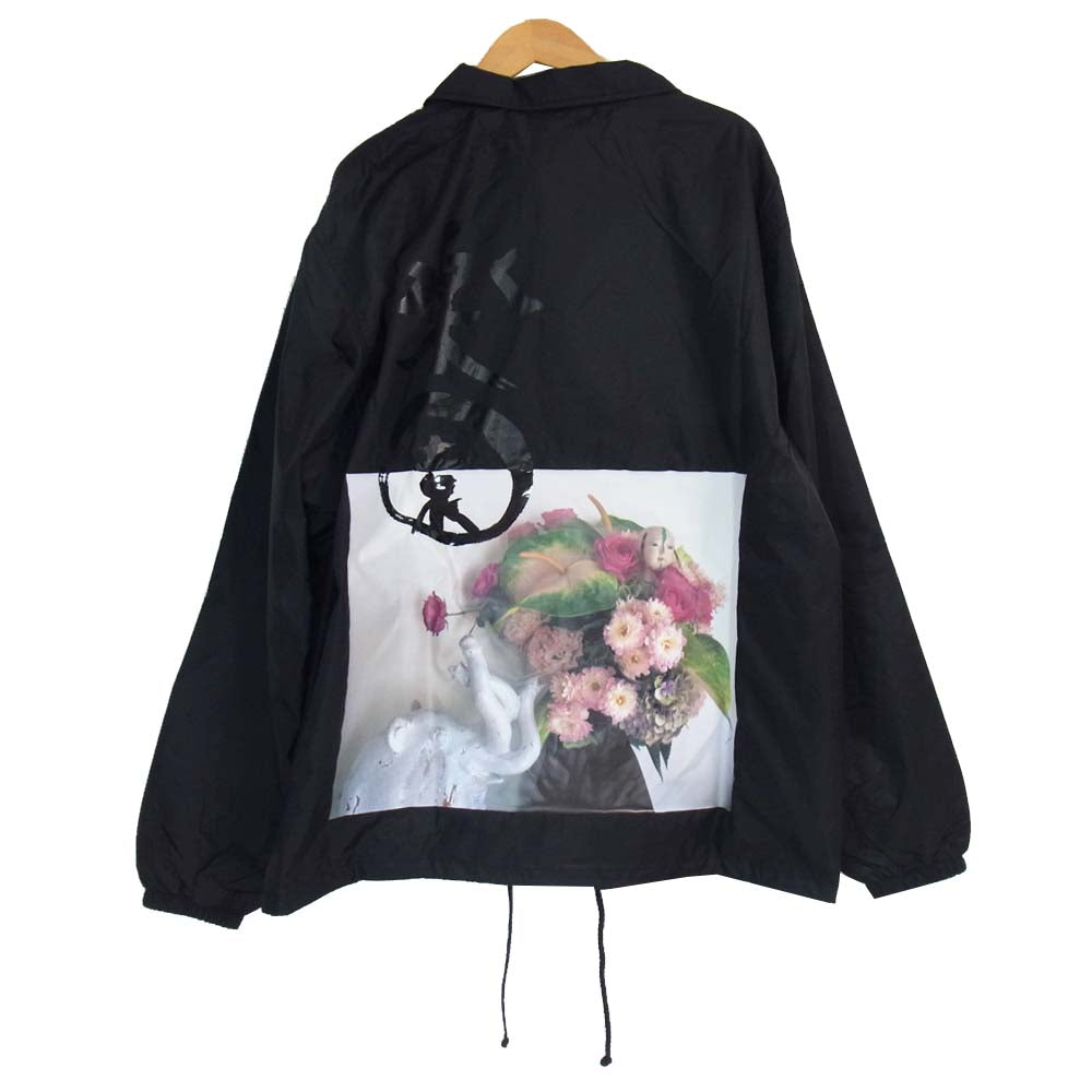 COMME des GARCONS コムデギャルソン 20AW 0F-J101-051-1-4 Nobuyoshi Araki Coach Jacket 荒木経惟 ナイロン コーチ ジャケット ブラック系 L【新古品】【未使用】【中古】