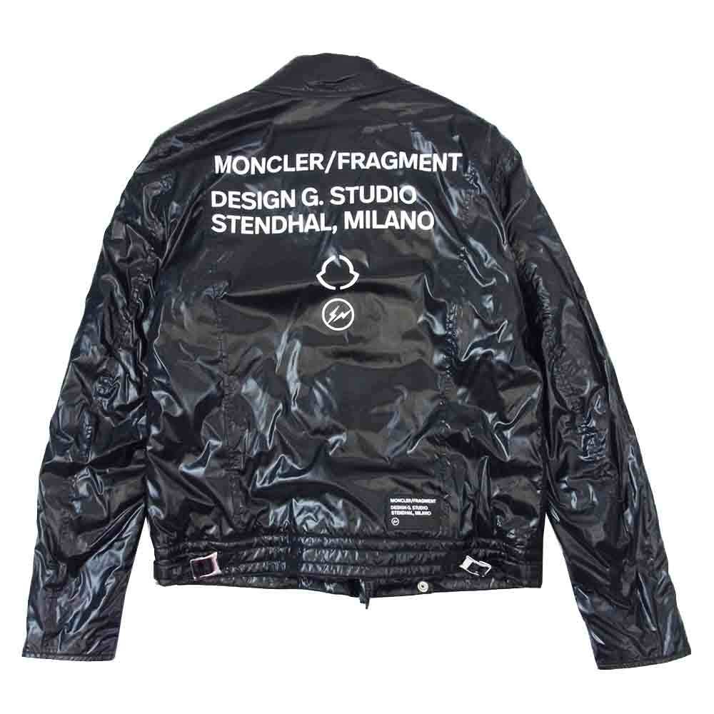 MONCLER モンクレール 20AW F209U1A50110-68950 GENUIS 7 FRAGMENT Lewis Leathers ジーニアス フラグメント ルイスレザー SERG  ブラック系 ブラック系 TG2【新古品】【未使用】【中古】
