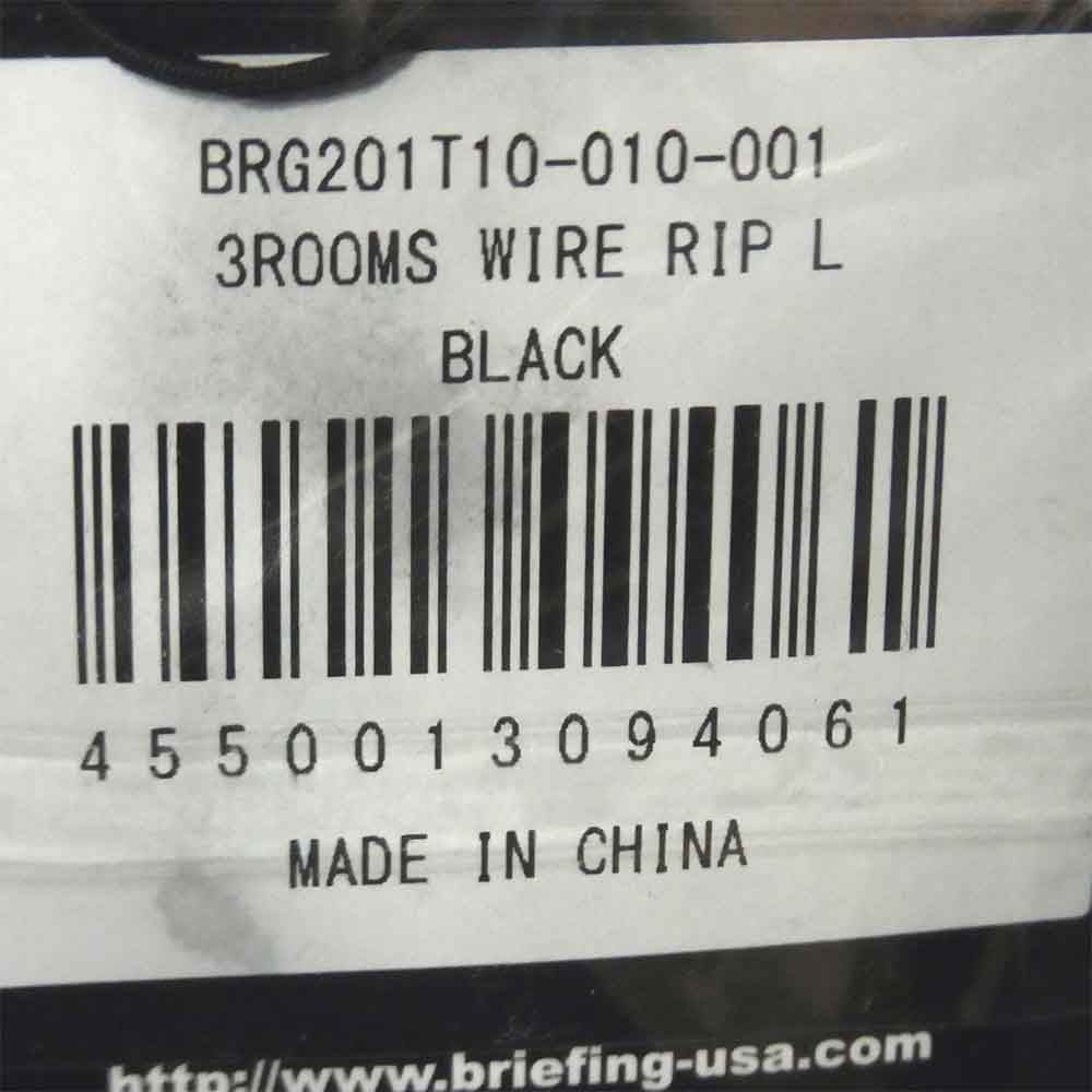BRIEFING ブリーフィング BRG201T10 3ROOMS WIRE RIP トートバッグ ブラック系【新古品】【未使用】【中古】