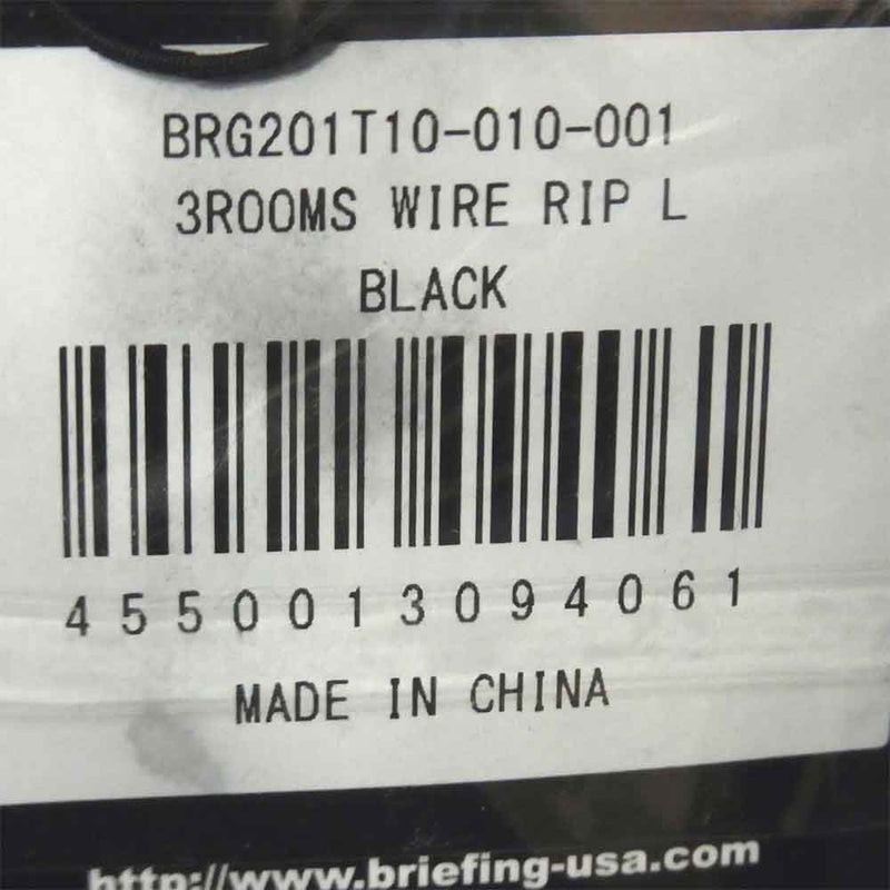 BRIEFING ブリーフィング BRG201T10 3ROOMS WIRE RIP トートバッグ ブラック系【新古品】【未使用】【中古】