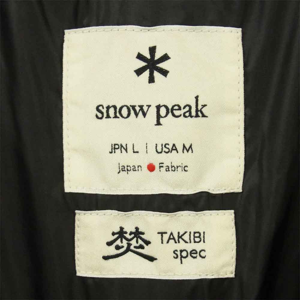 snowpeak スノーピーク JK-19AU00104BK FR DOWN PULLOVER プルオーバー ダウンジャケット ブラック系 L【新古品】【未使用】【中古】