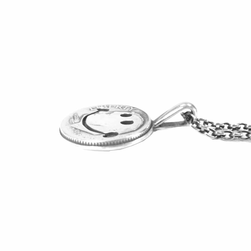 NORTH WORKS ノースワークス スマイル コイン ネックレス シルバー系【中古】