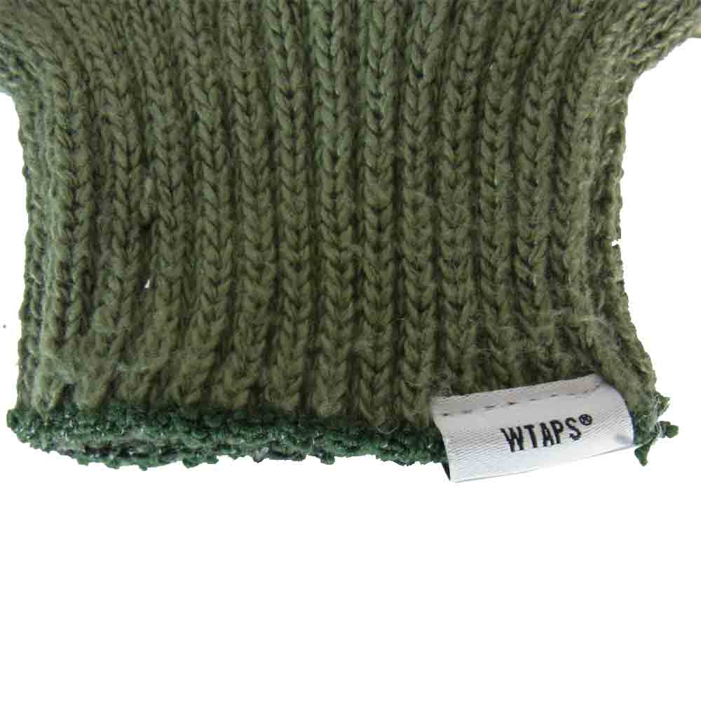 WTAPS ダブルタップス TRIGGER GLOVE ACRYLIC グローブ フィンガーレス グローブ 手袋 カーキ系【中古】