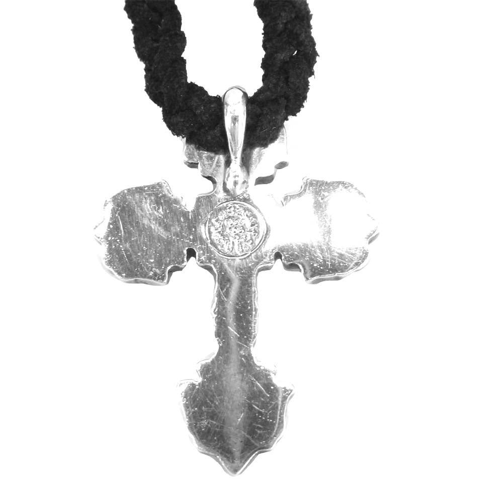 CHROME HEARTS クロムハーツ（原本無） FILIG CROSS-XSM LB フィリグリークロス XS レザーブレイド シルバー系 ブラック系【中古】