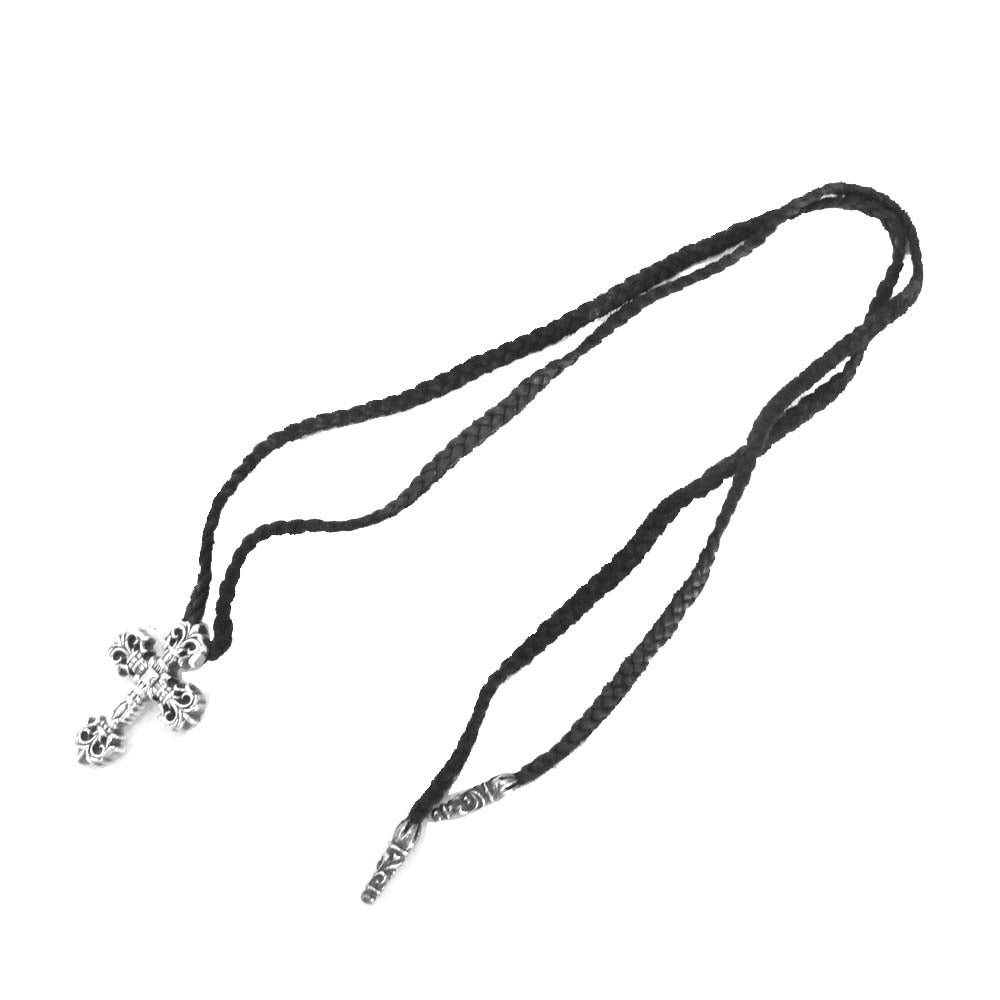CHROME HEARTS クロムハーツ（原本無） FILIG CROSS-XSM LB フィリグリークロス XS レザーブレイド シルバー系 ブラック系【中古】