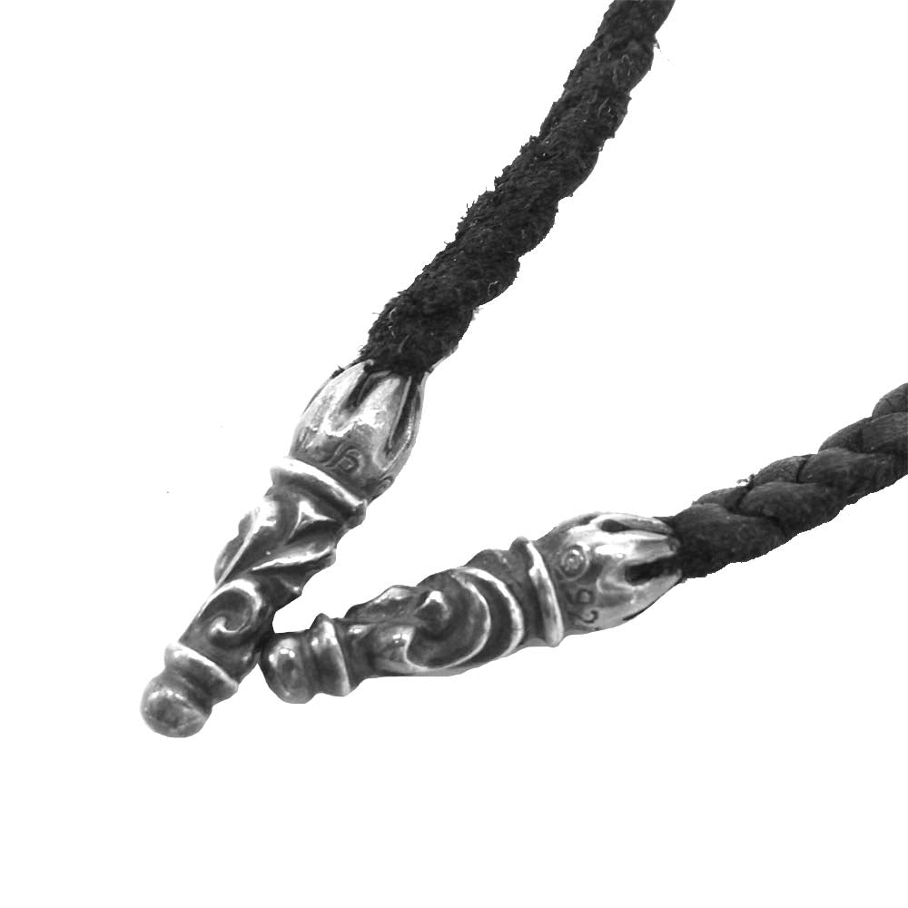 CHROME HEARTS クロムハーツ（原本無） FILIG CROSS-XSM LB フィリグリークロス XS レザーブレイド シルバー系 ブラック系【中古】