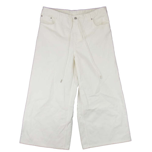 MAISON MARGIELA メゾンマルジェラ S32LA0154 MM6 ワイド デニム パンツ オフホワイト系 38【中古】