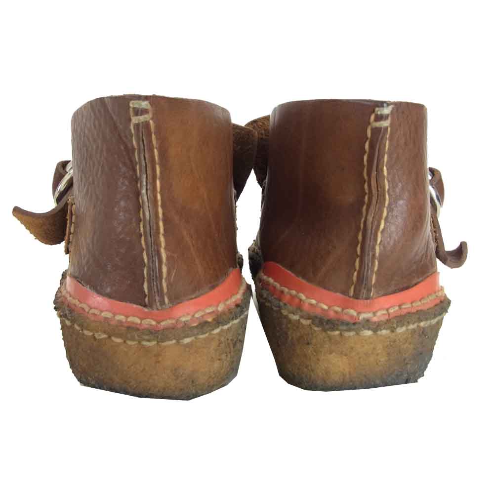 VISVIM ビズビム Ring Moccasin ダブル リング モカシン レザー ブーツ ダークブラウン系 27cm【中古】
