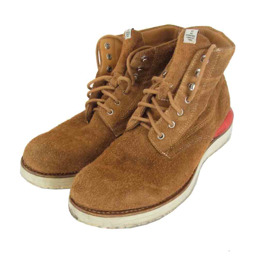 VISVIM ビズビム virgil boots folk バージル ブーツ スエード ブラウン系 27.5cm【中古】