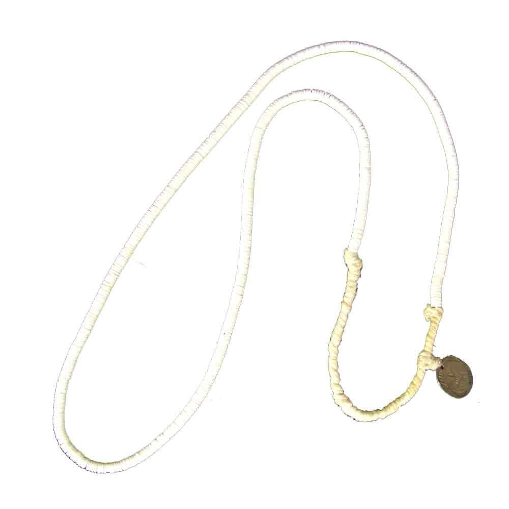VISVIM ビズビム HEISHI BEADS NECKLACE ヘイシ ビーズ ネックレス ホワイト系【中古】