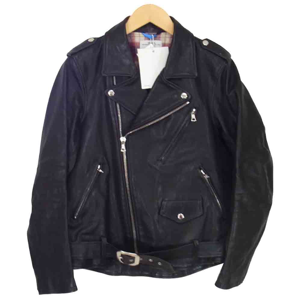 VISVIM ビズビム VS0001190-01 STRABLER JACKET レザー ダブルライダース ジャケット ブラック系 M【中古】