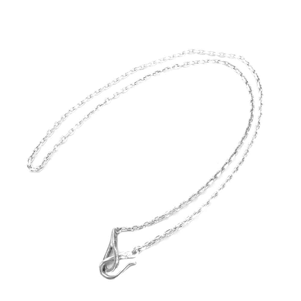 LARRY SMITH ラリースミス CHAIN SMALL フック付き チェーン ネックレス シルバー系【中古】