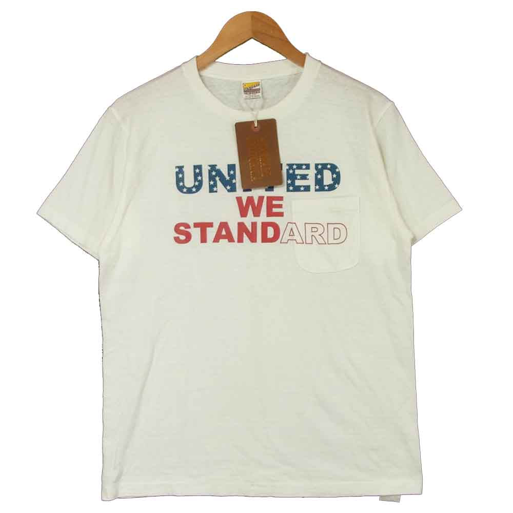 STANDARD CALIFORNIA スタンダードカリフォルニア UNITED WE STANDARD T-SHIRT 半袖Tシャツ ホワイト系 M【新古品】【未使用】【中古】