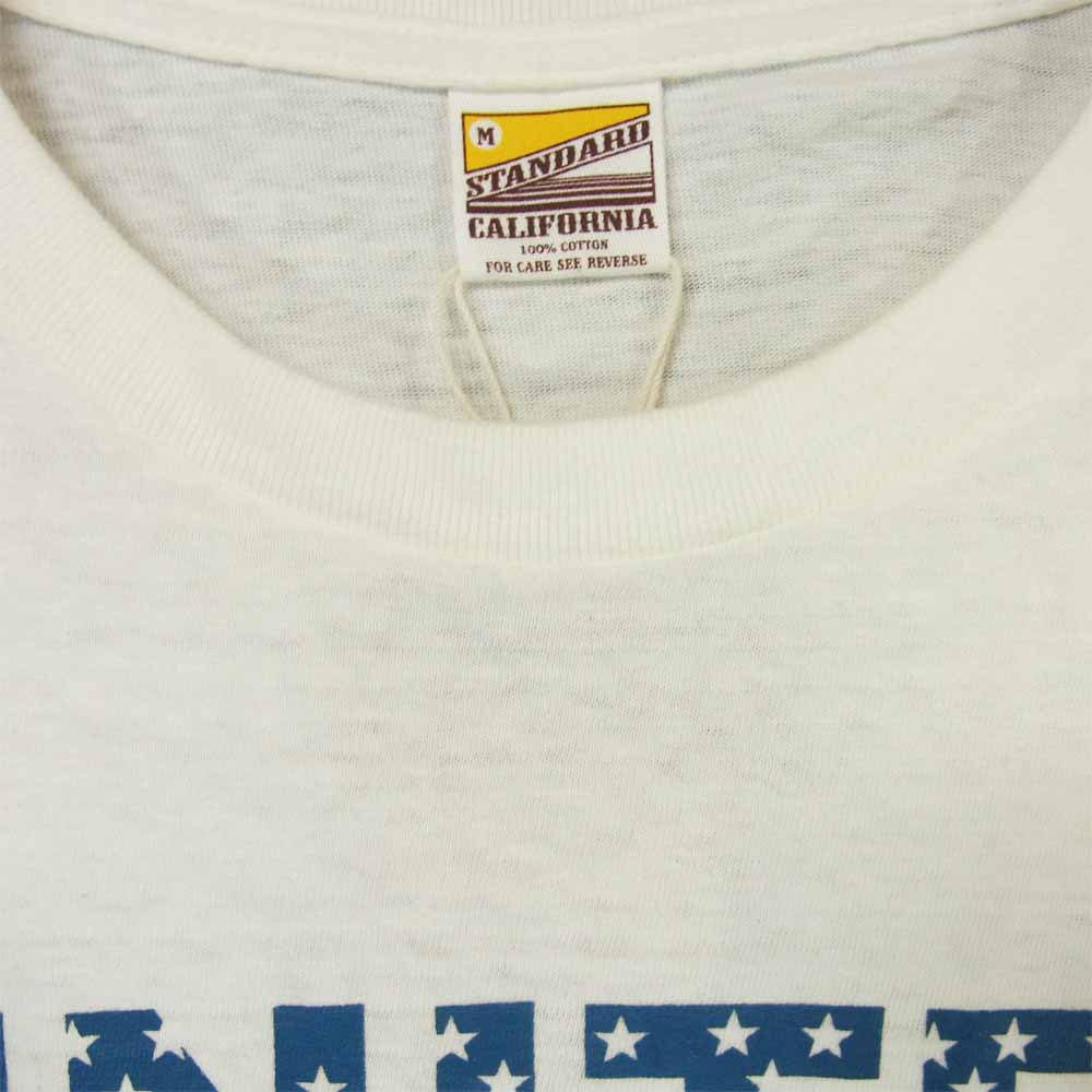 STANDARD CALIFORNIA スタンダードカリフォルニア UNITED WE STANDARD T-SHIRT 半袖Tシャツ ホワイト系 M【新古品】【未使用】【中古】