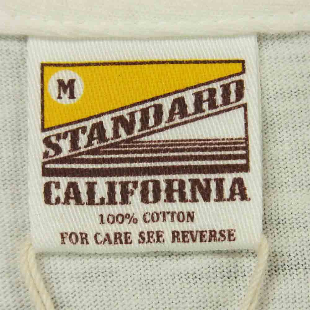 STANDARD CALIFORNIA スタンダードカリフォルニア UNITED WE STANDARD T-SHIRT 半袖Tシャツ ホワイト系 M【新古品】【未使用】【中古】
