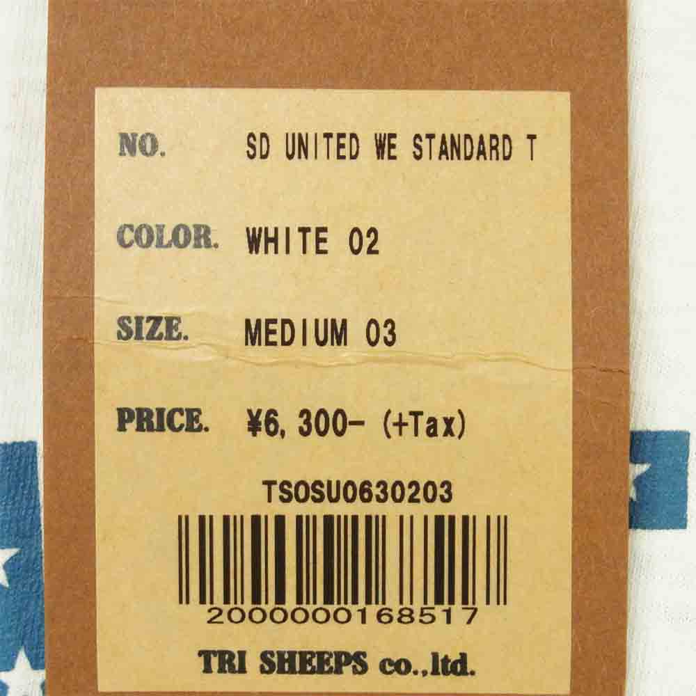 STANDARD CALIFORNIA スタンダードカリフォルニア UNITED WE STANDARD T-SHIRT 半袖Tシャツ ホワイト系 M【新古品】【未使用】【中古】