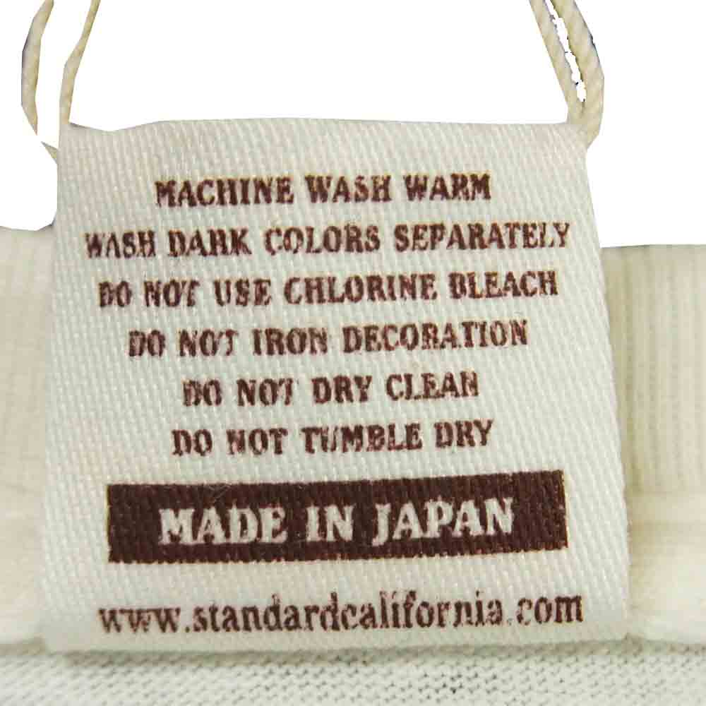 STANDARD CALIFORNIA スタンダードカリフォルニア UNITED WE STANDARD T-SHIRT 半袖Tシャツ ホワイト系 M【新古品】【未使用】【中古】