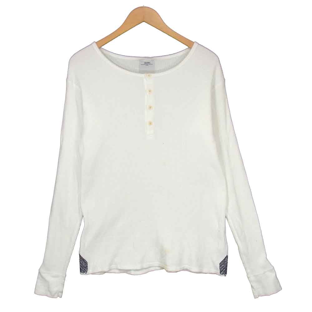 VISVIM ビズビム 112105010068 CURTA WAFFLE HENLEY L/S ヘンリーネック ワッフル サーマル カットソー ホワイト系 2【中古】
