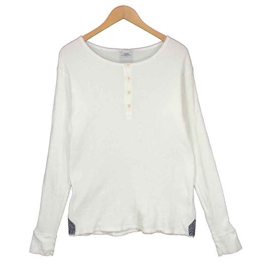 VISVIM ビズビム 112105010068 CURTA WAFFLE HENLEY L/S ヘンリーネック ワッフル サーマル カットソー ホワイト系 2【中古】