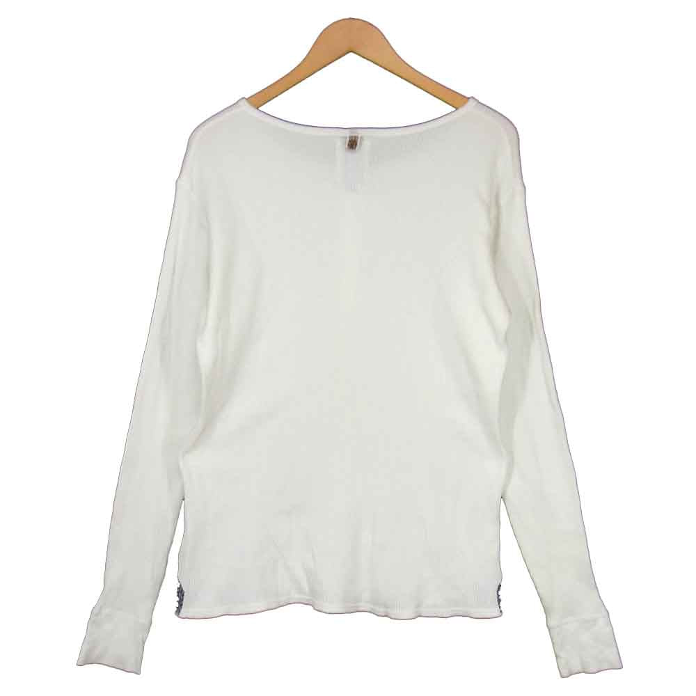 VISVIM ビズビム 112105010068 CURTA WAFFLE HENLEY L/S ヘンリーネック ワッフル サーマル カットソー ホワイト系 2【中古】