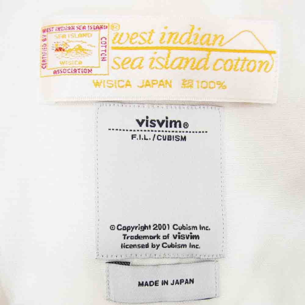 VISVIM ビズビム VS0001521 バンドカラー 長袖 シャツ ホワイト系 M【中古】