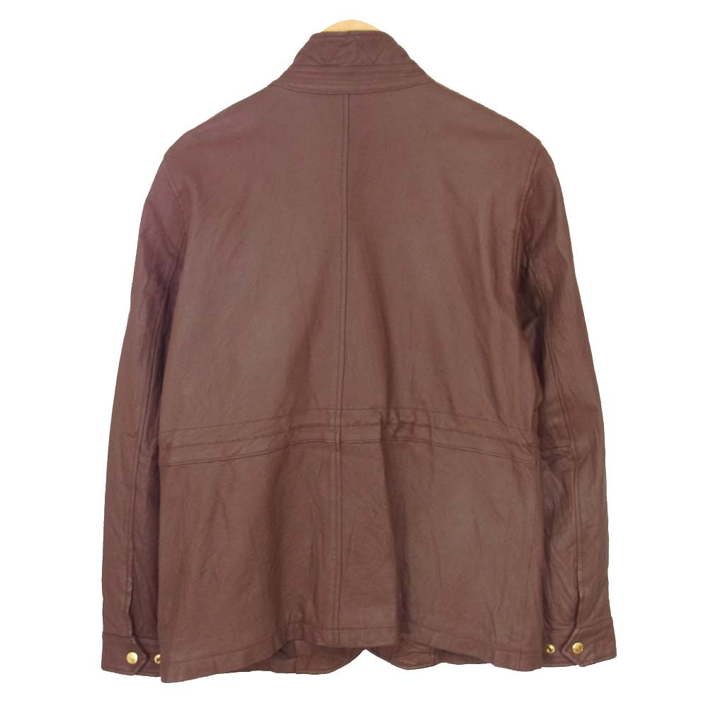 SOPHNET. ソフネット SOPH-78012 レザー ジャケット ブルゾン ブラウン系 S【中古】
