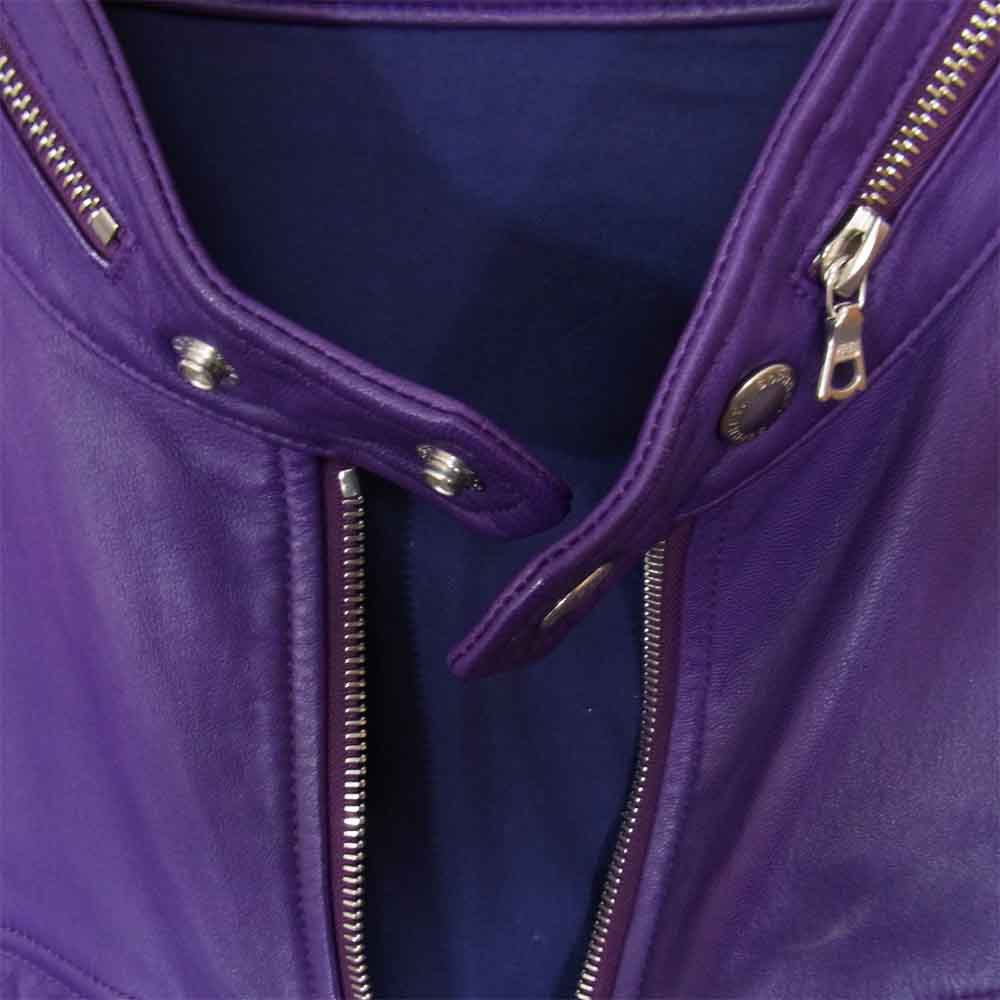 SOPH ソフ SOPH-67028 ラムレザー ライダース ジャケット ブルゾン パープル系 M【中古】