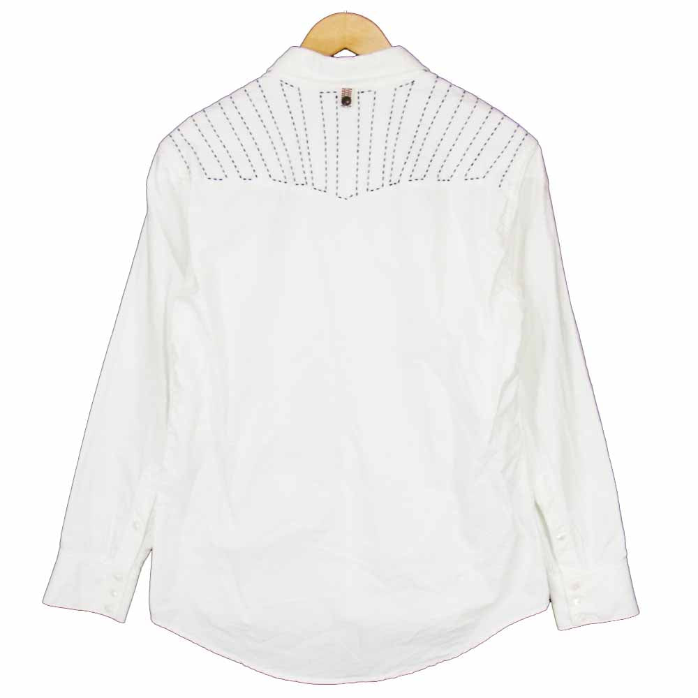 VISVIM ビズビム VS0001919 SASHIKO SHIRT L/S 刺し子 長袖 シャツ ホワイト系 2【中古】