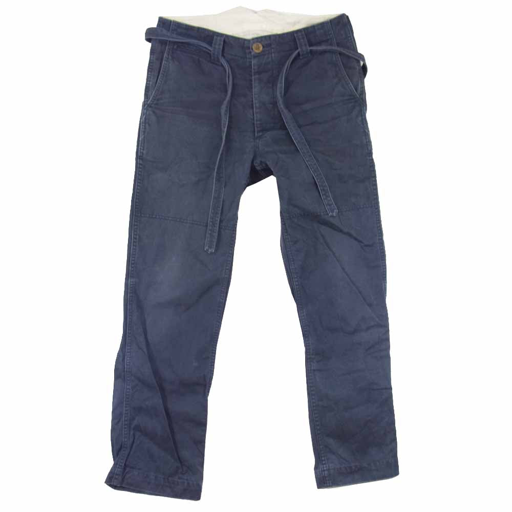 VISVIM ビズビム 0112205008009 INFANTRY PANTS ウエストベルト パンツ ネイビー グレー系 1【中古】