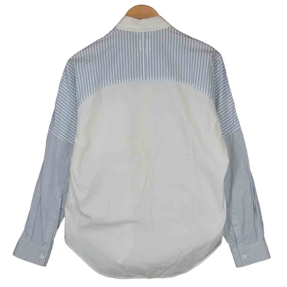 COMME des GARCONS コムデギャルソン × VISVIM ビズビム 切替 長袖 シャツ ホワイト系 S【中古】