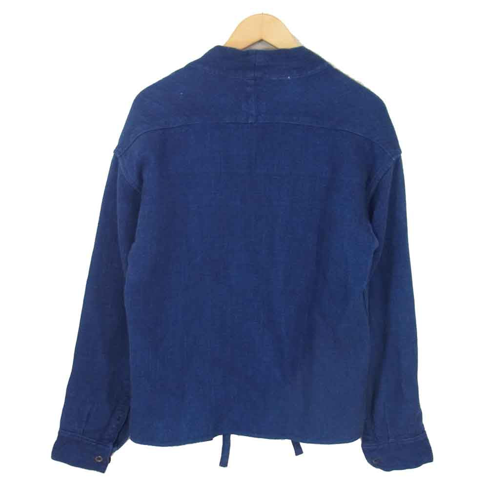 VISVIM ビズビム VS0002023 NORAGI LHAMO SHIRT DK INDIGO 野良着 ラモシャツ コットン カーディガン ネイビー系 2【中古】