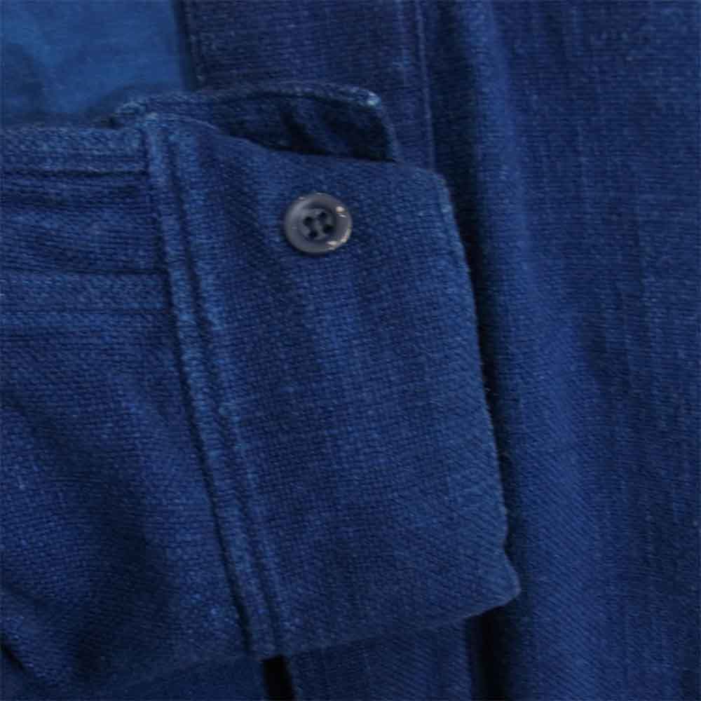 VISVIM ビズビム VS0002023 NORAGI LHAMO SHIRT DK INDIGO 野良着 ラモシャツ コットン カーディガン ネイビー系 2【中古】