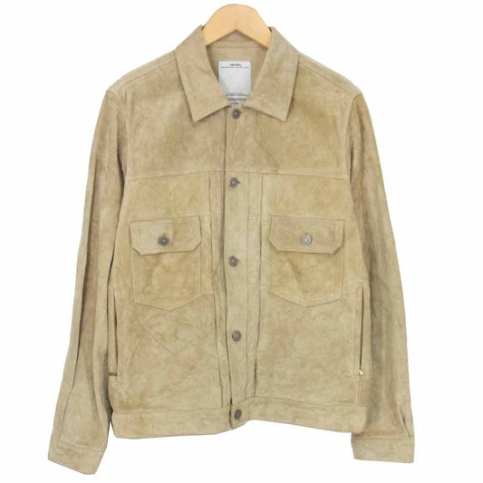 VISVIM ビズビム 112205014029 0112205014029 101 IT カウハイド レザー スエード ジャケット  ベージュ系 2【中古】