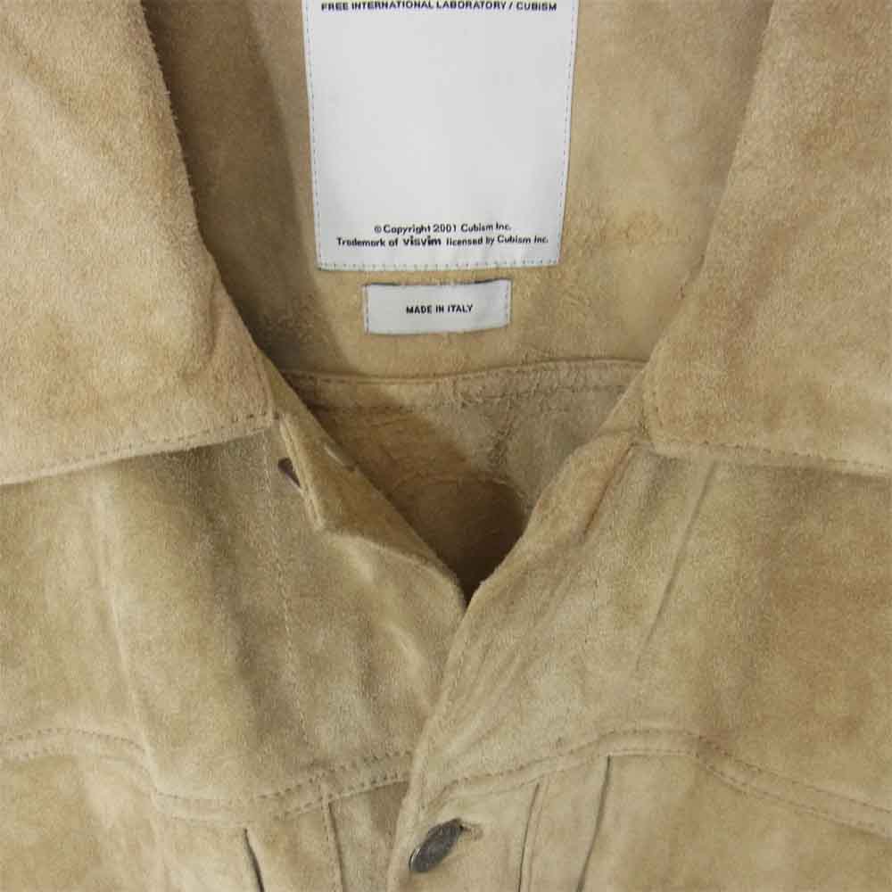 VISVIM ビズビム 112205014029 0112205014029 101 IT カウハイド レザー スエード ジャケット  ベージュ系 2【中古】
