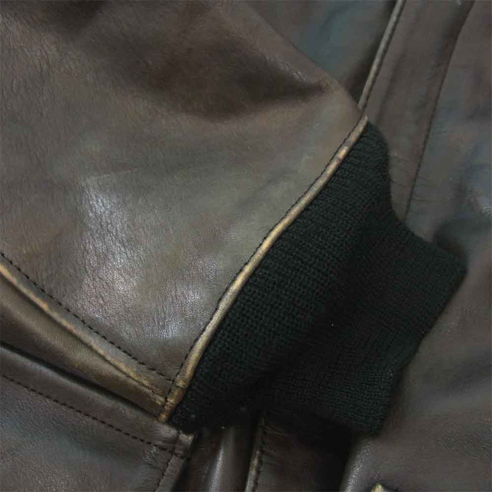 VISVIM ビズビム ELMENDORF JKT 牛革 レザー フライト ジャケット チャコール系 M【中古】