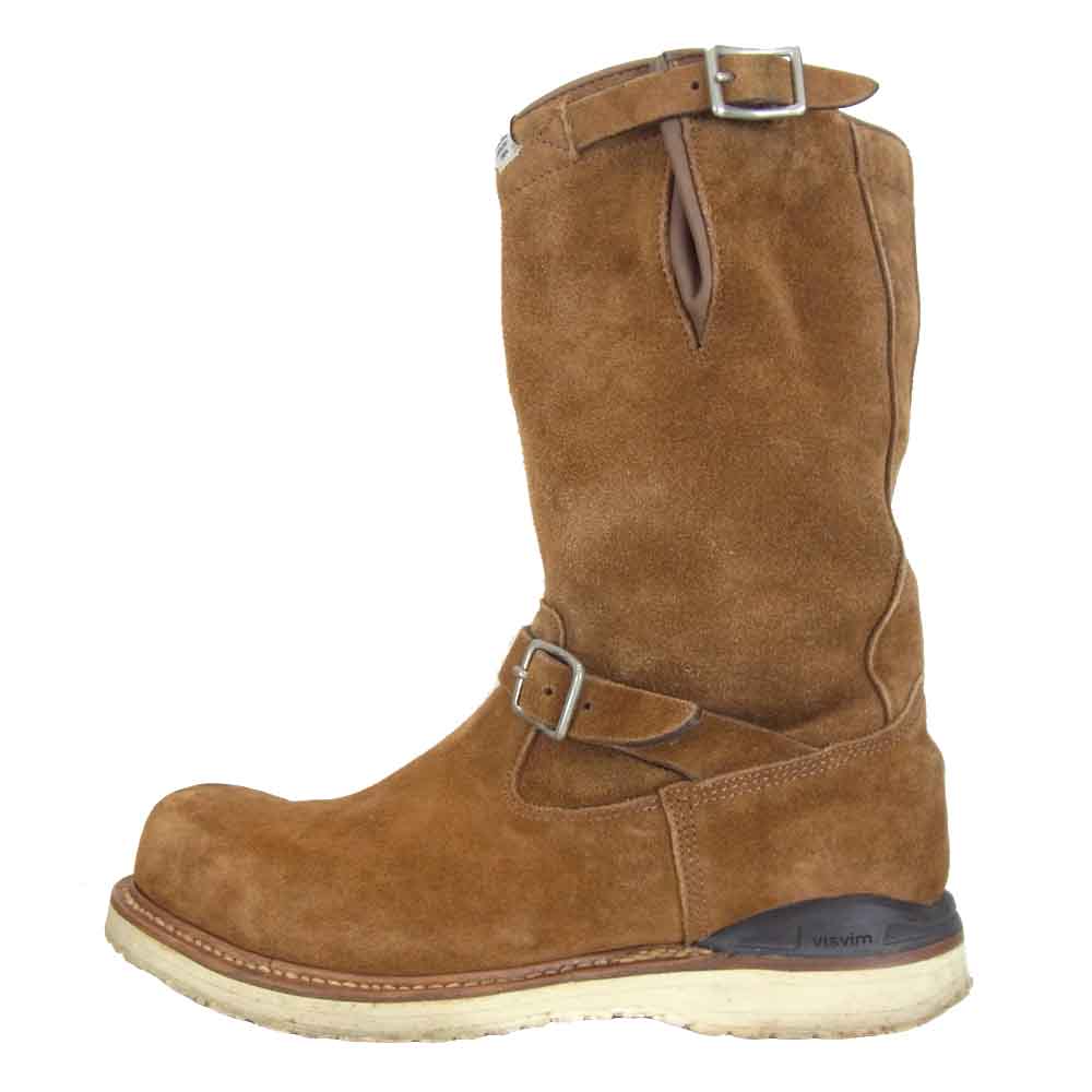 VISVIM ビズビム T.W.O. BOOTS-FOLK FIL限定 1st サイドジップ スエード ブーツ ブラウン系 US 9【中古】