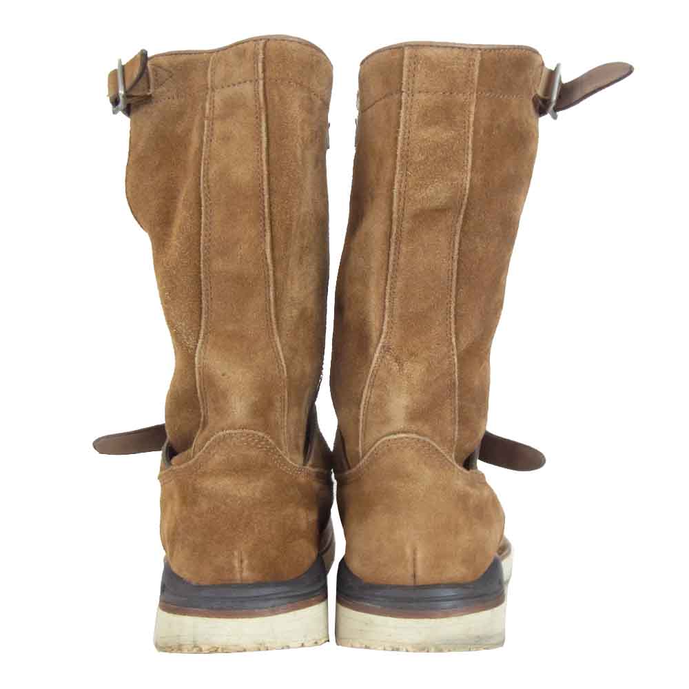 VISVIM ビズビム T.W.O. BOOTS-FOLK FIL限定 1st サイドジップ スエード ブーツ ブラウン系 US 9【中古】