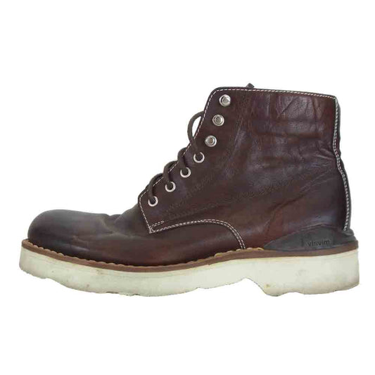 VISVIM ビズビム VIRGIL BOOTS-FOLK KNGR バージル ブーツ カンガルー ダークブラウン系 US 9.5【中古】