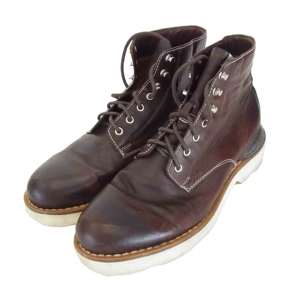 VISVIM ビズビム VIRGIL BOOTS-FOLK KNGR バージル ブーツ カンガルー ダークブラウン系 US 9.5【中古】