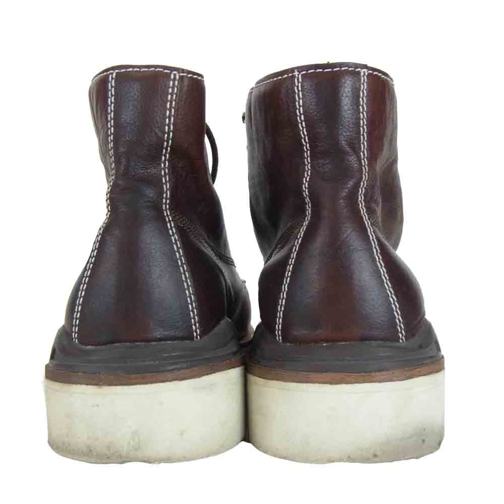 VISVIM ビズビム VIRGIL BOOTS-FOLK KNGR バージル ブーツ カンガルー ダークブラウン系 US 9.5【中古】