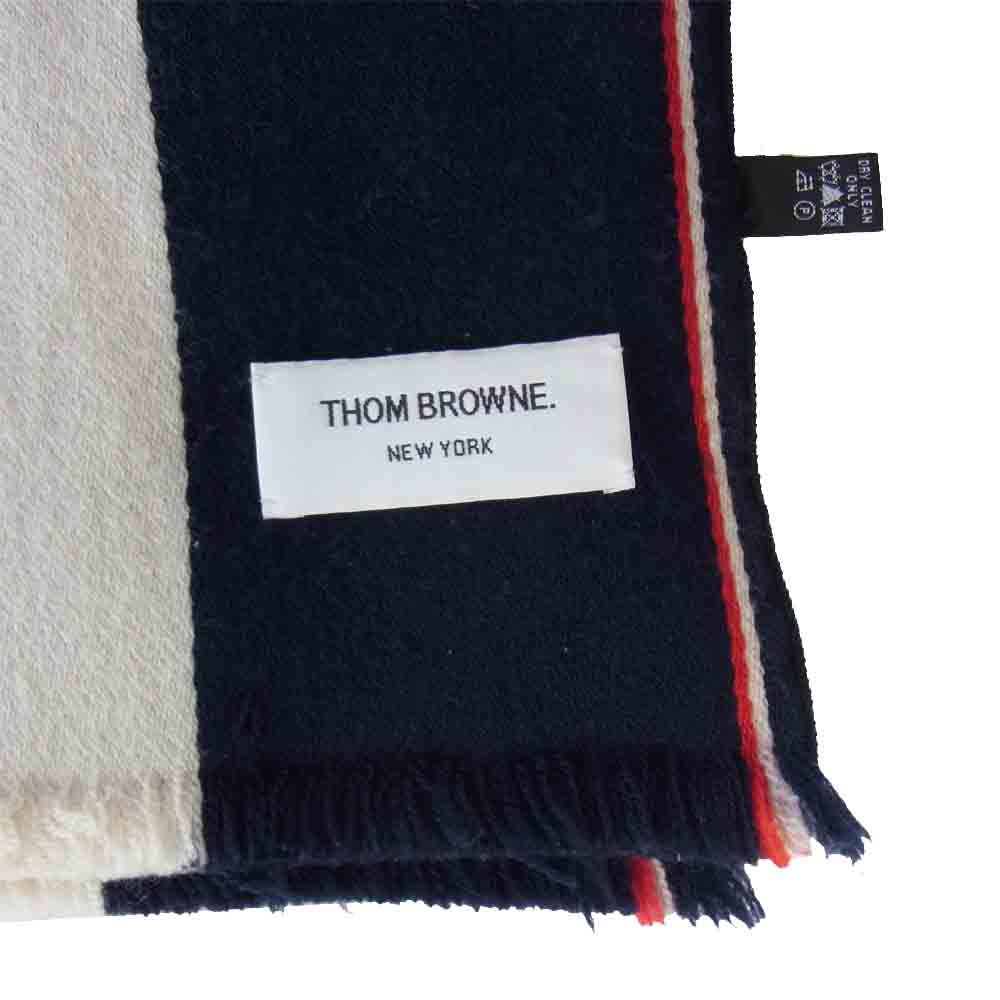 THOM BROWNE トムブラウン ウール マフラー マルチカラー系【中古】