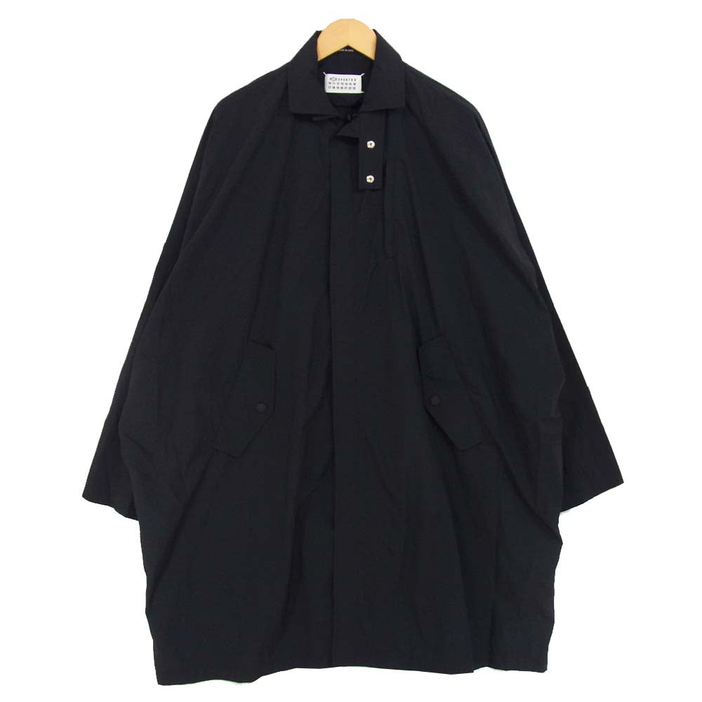 MAISON MARGIELA メゾンマルジェラ S51AH0139 RECYCLED NYLON オーバーサイズ コート ダークネイビー系 表記無し【美品】【中古】